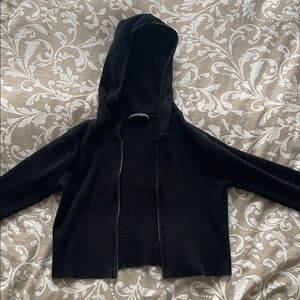 Brandy Melville Black Hooded Jacket